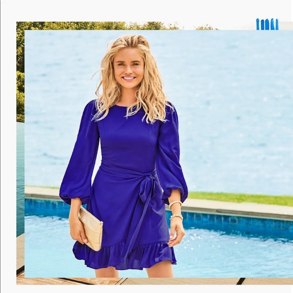 Blue lily dress